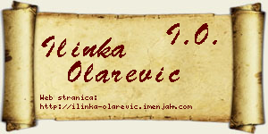 Ilinka Olarević vizit kartica